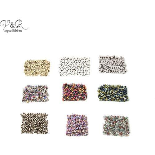 DIY Jewelry Making Accessories Findings Geometric/Square/Round Glass/CCB Beads Accessories Crimp Beads Componenets For Handmade