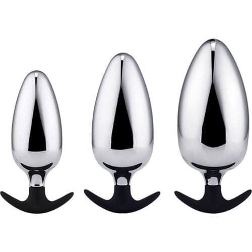 Hot Selling Metal Anal Plug Bullet Head Wearable Big Butt Plug Sex Toys For Women Men Couple Strap On Big Dilator Anus Anal Toys