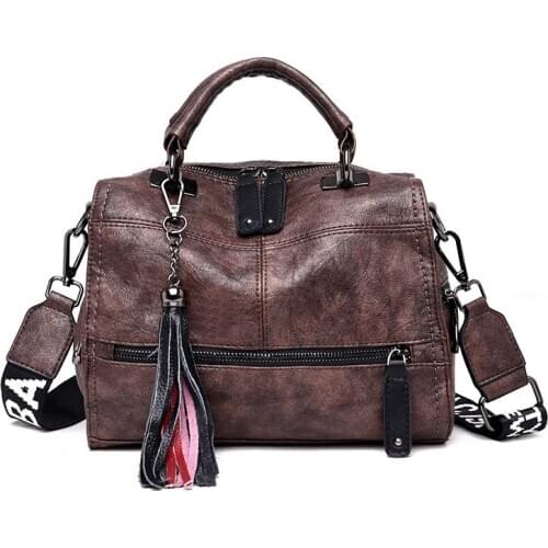 Hot Vintage Leather Tassels Luxury Handbags Women Bags Designer Handbags High Quality Ladies Hand Shoulder Bags For Women 2020