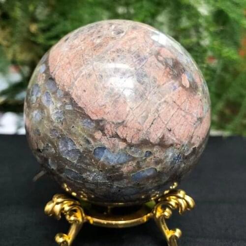 Natural Crystal Ball, Blue Blende Mineral Stone, 1pc60-70mm, Home Decoration, Gifts