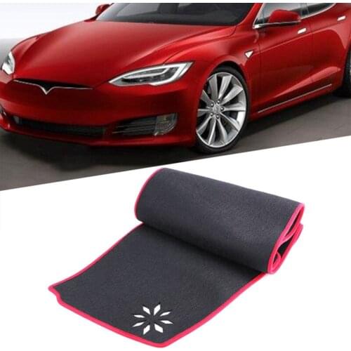 Dashboard Mat Cover Dash Cover Non Slip Dash Mat Protector Sunshade Car Accessories Interior for Tesla Model 3 2017-2021