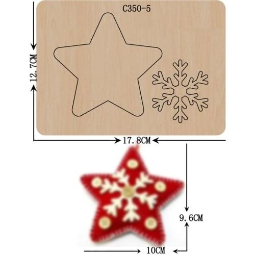 New snow Wooden die Scrapbooking C-350-5 Cutting Dies