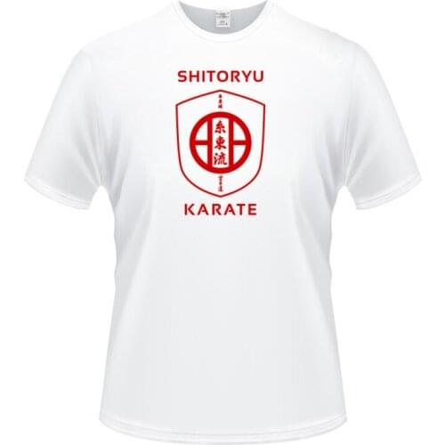 2020 New Fashion shitoryu #karate short-sleeved cotton T-shirt men bottoming shirt solid color Casual clothes Male Tops & Tees