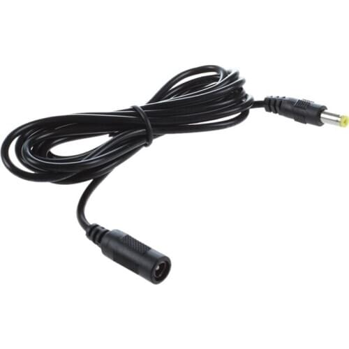 New 5.5mm x 2.1mm DC Power Jack Male to Female Extension Cable Cord Lead Connector