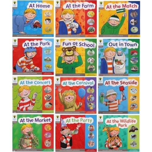 12 Books/set Oxford Reading Tree Level 1 English Graded Reading Story Picture Books English Learning Book Educational Booklets