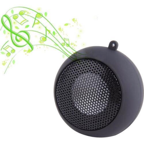 Kebidumei Mini Portable Music Player Stereo Telescopic Plug-in Audio Speakers Hamburg Shape Black Blue Pink Orange purple green