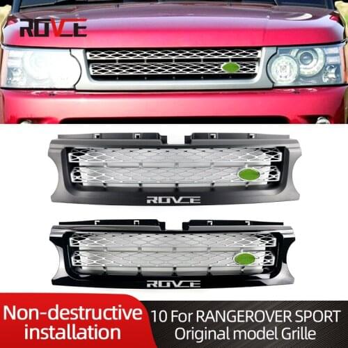 ROVCE Front Bumper ABS Grille For Land Rover Range Rover Sport 2010-2013 L320 Car Original Style LR020926 LR030349