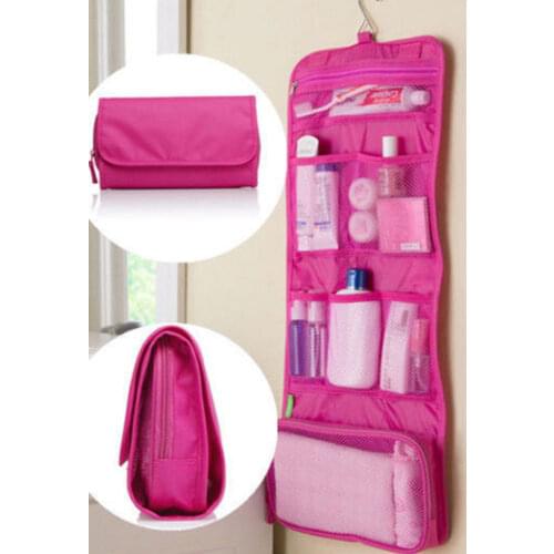 Waterproof Hanging Bag Travel Toiletry Wash Cosmetic Container Makeup Pocket Luggage Packing Mesh Holder Storage Bags