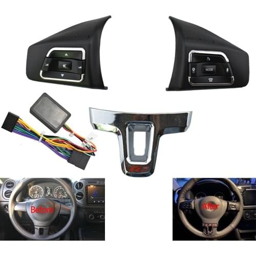 High quality Steering Wheel Remote Wireless Control Button for Jetta Golf Polo Passat Multi-function Controller Switch hubs