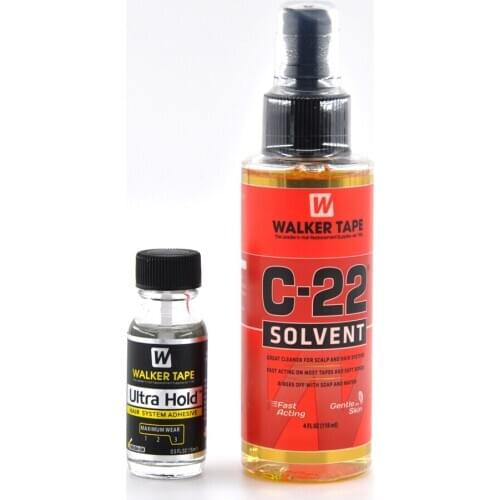 0.5FL OZ Ultra Hold Hair System Adhesive Glue Brush-on Lace Wig Silicone Glue For Lace Wig/Toupee/Beard C-22 Remover Solvent