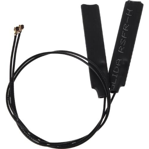 1 Pair Universal Laptop IPEX MHF4 M.2 Internal Wireless WiFi Card Antenna for ngff 8260 8265 9260 9560 Adapter Aerial R91A