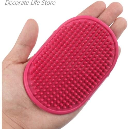 1Pc Pet Dog Cat Bath Brush Comb Rubber Glove Hair Fur Grooming Massaging Massage Mit Pet Shower Dog Brush