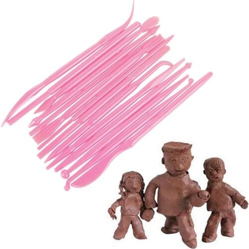 14Pcs Plastic Clay Sculpting Set Wax Carving Pottery Tools Carving Sculpture Shaper Polymer Modeling Clay Tools