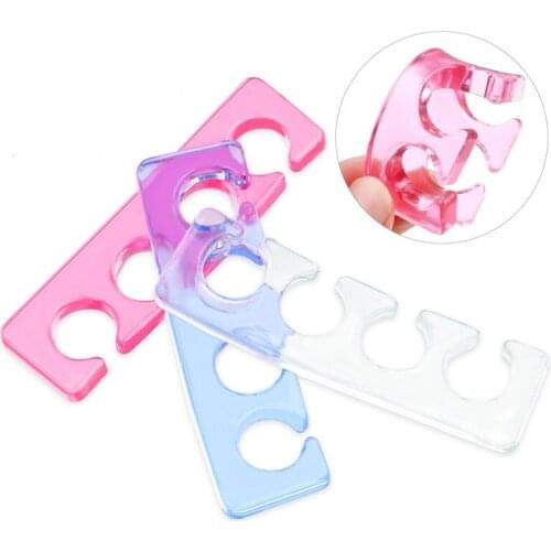 2Pcs/Set Nail Art Soft Silicone Finger Toe Separator Recyclable Toe Separator Flexible Soft Silicone Finger Toe Spacers