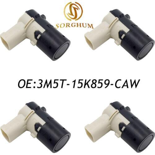 4PCS PDC Ultrasonic Parking Distance Control Sensor For Ford 3M5T-15K859-CAW 3 Pins