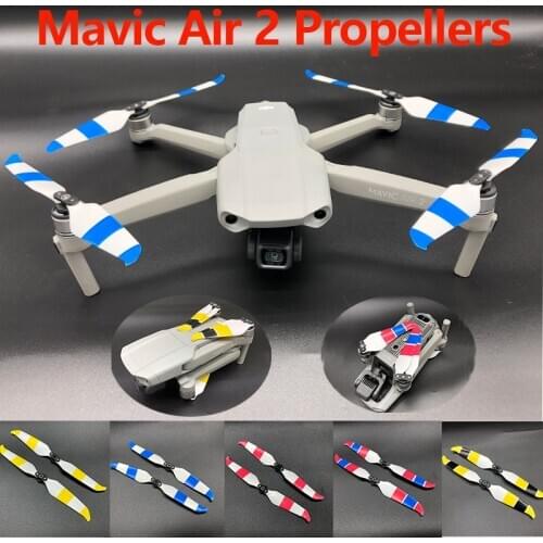 7238F Colorful CW CCW Replacement Propellers Low Noise Props Quick Release Blades Wing for DJI Mavic Air 2 Drone Accessories Kit