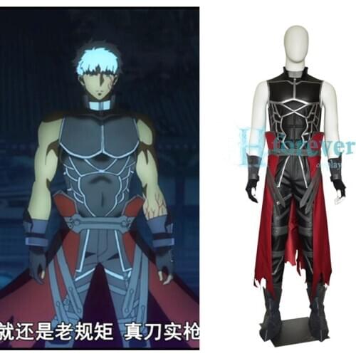 Anime! Fate/Stay Night Emiya Shirou Archer Character Melanization Uniform Cosplay Costume Halloween Suit Custom-made Free Ship