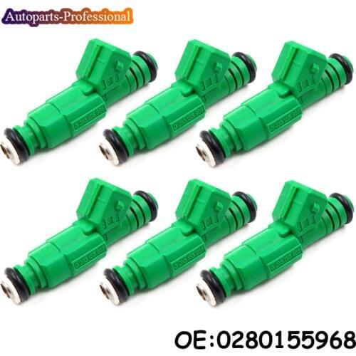 6 pcs/lot 0280155968 TK-FI440C968-4 For Audi A4 S4 TT 1.8L 1.8T High Quality Car Fuel Injector car accessories
