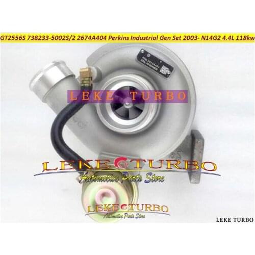 Free ship GT2556S 738233 2674A404 738233-5002S 738233-0002 Turbo For Perkins Industrial Gen Set 1004-40T N14G2 2003- 4.4L 118kw