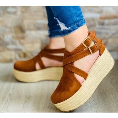 Sandalias De tacón Beige cómodas para Mujer, zapatos negros De talla grande, zuecos bajos grandes cerrados, cuñas De terciopelo