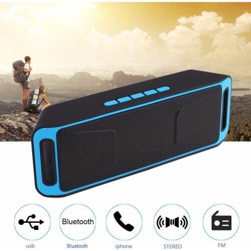 Bluetooth speaker portable outdoor audio double horn Bass Sound Subwoofer support TF/UDisk Multifunction wireless speakers
