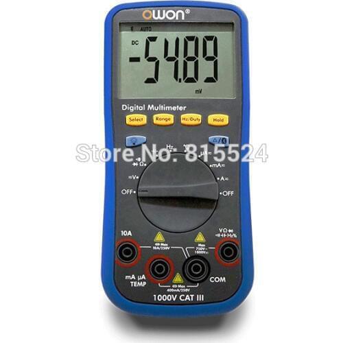 Owon B35T+ Backlight Digital LCD Multimeter AC/DC Voltmeter Ammeter True RMS Diode hFE Resistence Continuity Tester Bluetooth