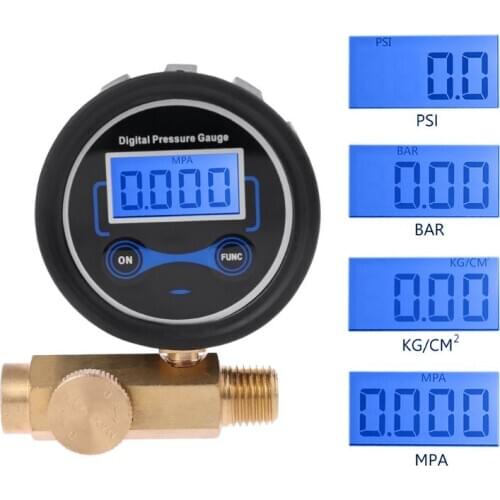 1/4" Digital Air Compressor 200PSI Pressure Regulator Gauge Control Valve Tool