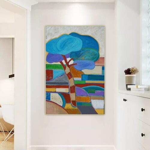 Citon Angela Sharkey《Tapestree Painting》Canvas Art Oil Painting Cartoons Artwork Picture Wall Background Decor Home Decoration