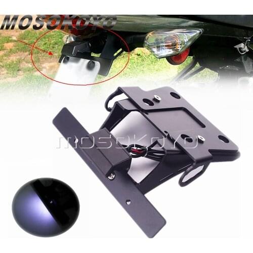 License Plate Frame Holder + LED Light For Kawasaki Z900RS 2018-2020 Z900 RS Motorcycle Tail Tidy Fender Eliminator Rear Bracket