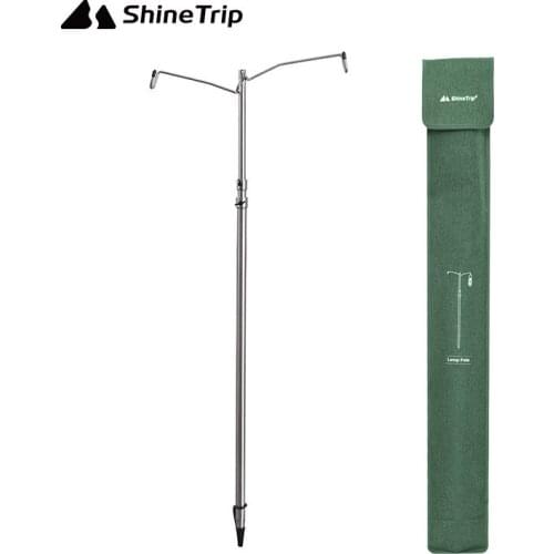 Mountain fun outdoor camping stainless steel double head lamp holder portable hanging object lamp holder camping lamp holder