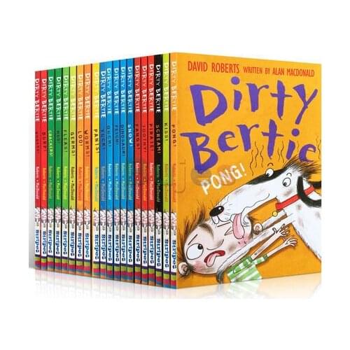Dirty Bertie Collection 20 Books Children Interesting Books,English education Reading Story Book Childrens Chapter Book Novels