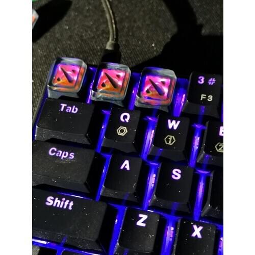 Resin keycaps have special substitute keycaps for wireless gaming mechanical keyboards, personalized light-transmitting ESC F11