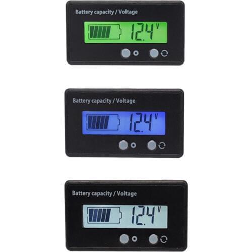 New 8-70V LCD Acid Lead Lithium Battery Capacity Indicator Voltmeter Voltage Tester Wholesale Quick delivery