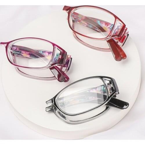 Fashion Unisex Anti-blue Light Glasses Foldable Reading Eyeglasses Printing Presbyopia Eyewear Computer Goggles Vision Care