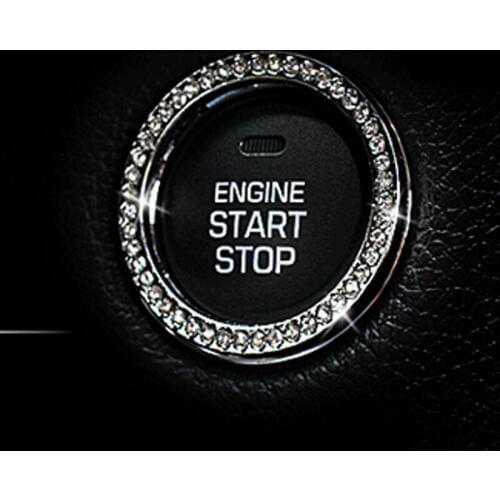 Car one button start button decoration sticker FOR Volkswagen POLO Tiguan Passat Golf EOS Scirocco Bora Lavida Touran Beetle CC