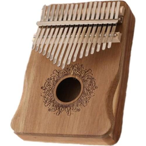 Kalimba 17 Keys Thumb Piano Portable Handguard Wood Mahogany Mbira Sanza Body Musical Instruments Calimba Creative Music Box