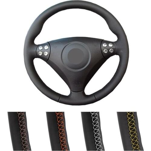 Customized Car Steering Wheel Cover For Mercedes Benz SLK-Class W170 W171 SLK 2004-2008 C230 Artificial Leather Steering Wrap