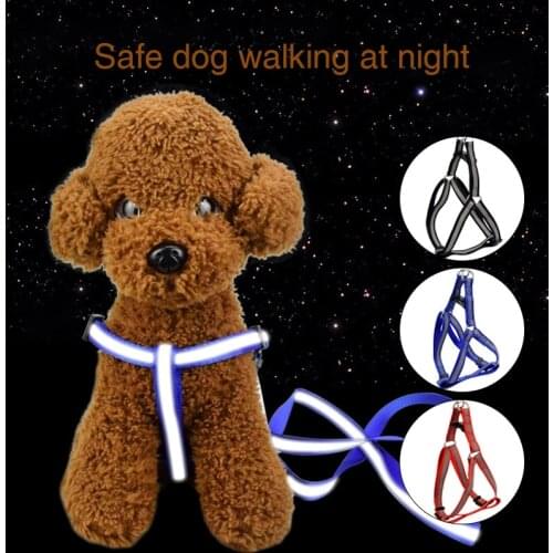 Dog Harness Leash Lead Set Puppy Cat Harnesses Vest Reflective Dog Harness and Leash Set For Small Medium Walking Leash