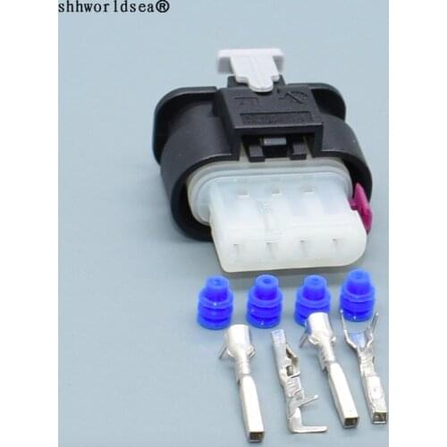 Worldgolden 4 Pin Auto Female Housing Plugs Urea Mercury Plug Automotive Wiring Cable Harness Waterproof Connector 2-1718645-1