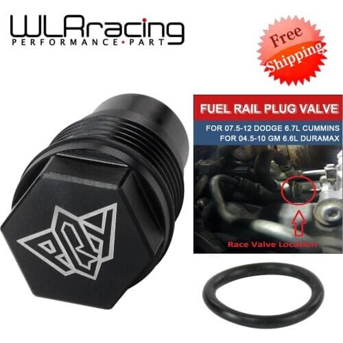WLR - Rail Fuel Plug For 04-10 Chevy 6.6L Duramax 07-12 Dodge 6.7L Cummins Diesel