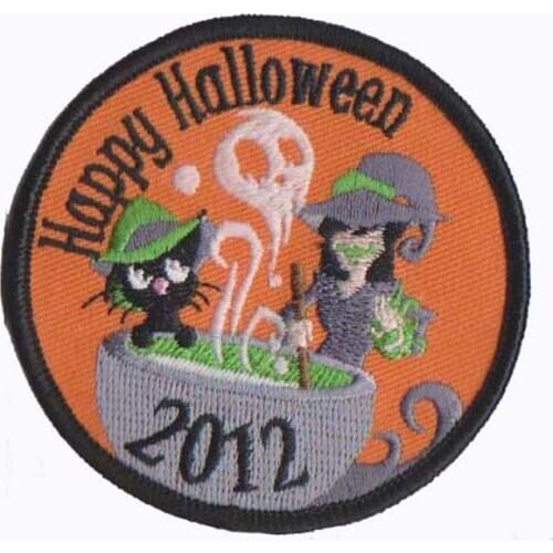 Embroidery patch/iron on emblems made by twill OEM services, competitive price, with 50pcs MOQ free shipping