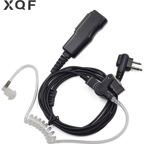 XQF 2 Pin Guard FBI Earpiece Headset PTT Earphone for Motorola Walkie Talkie DEP450 CP125 CLS1410 GP3188 PRO3150 CB Radio Kits