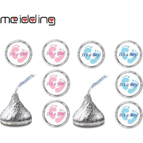 MEIDDING 100pcs "It is a Boy!It is a Girl!" Sticker High Quality Self-Adhesive Label DIY Scrapbook Candy Box Sticker Decor