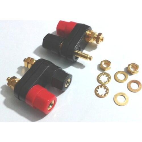 1000pcs Dual Insulated Binding Post 4mm Banana Jack 41mmx34mm Gold Plated New