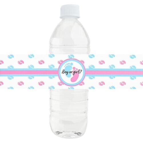 12pcs Baby Shower Decoration its a Girl/Boy Mineral Water Bottle Stickers Label Baby Shower Birthday Party Bottle Label Stickers