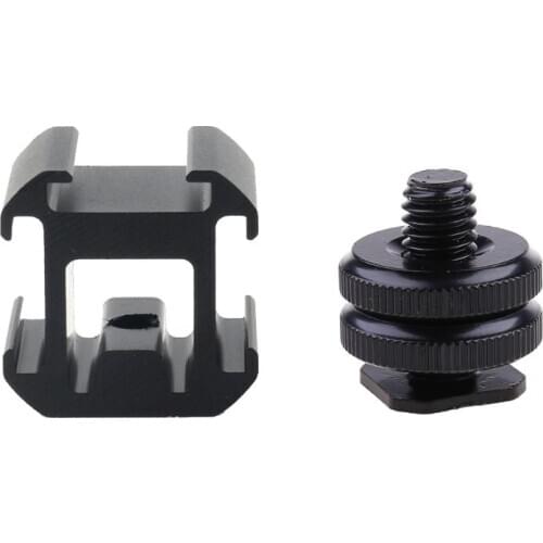 3 Hot Shoe Mount Adapter Dual Screws Stand Holder for DSLR Camera Flash Light