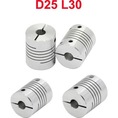4PCS 15TYPES CNC Stepper Motor Shaft Coupler Flexible Coupling D25mm x L30mm