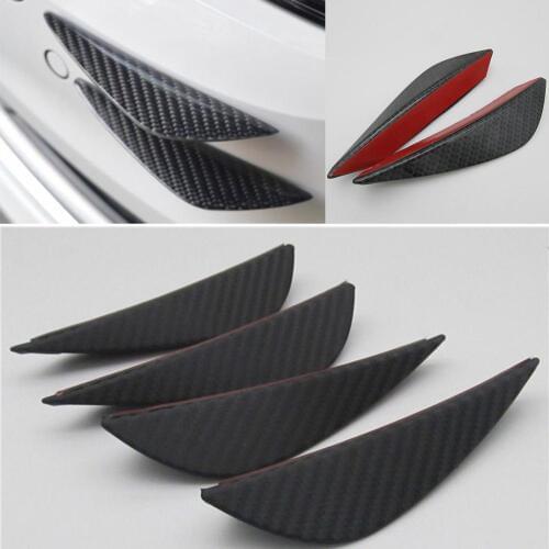 4Pcs Universal Car SUV Good Quality Canards Splitters Front Bumper Fins Lip Trim