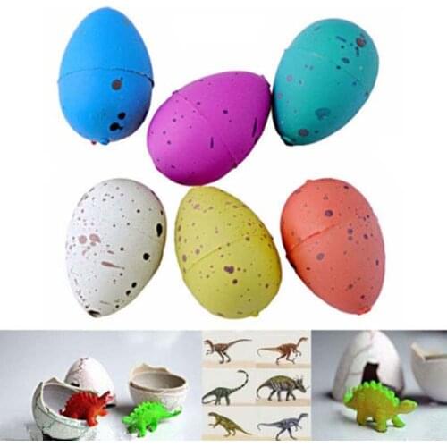 6 pcs Kids Toy Magic Inflatable Hatching Dinosaur Add Water Growing Hatching Colorful Cute Dino Eggs Children Kids Toy For Boys