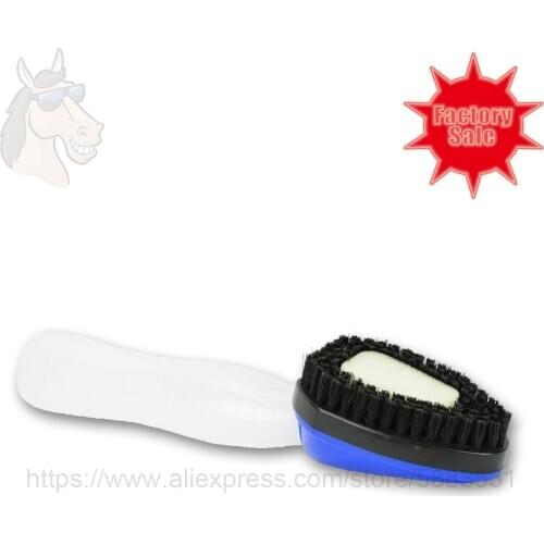 83 2016 Horse shampoo brush PP brush head with small sponge transparent grip 28x8cm grooming shampoo brush factory direct sale